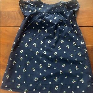 Hanna Andersson Navy Blue Floral Dress